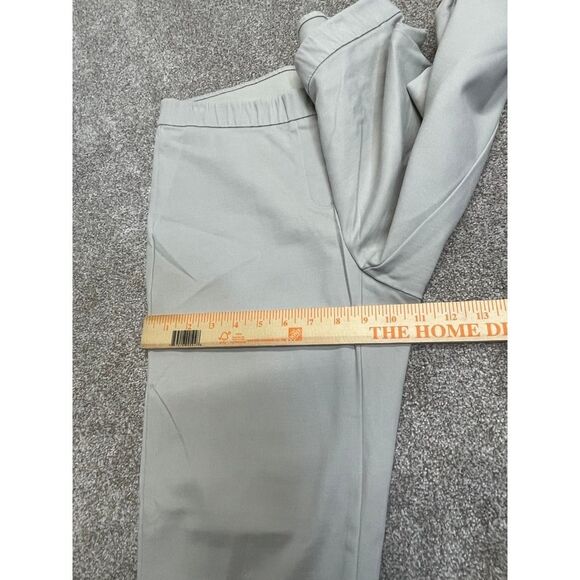J. Jill womens essential slim ankle pants sz 8 cream stretch casual trouser - Picture 6 of 12